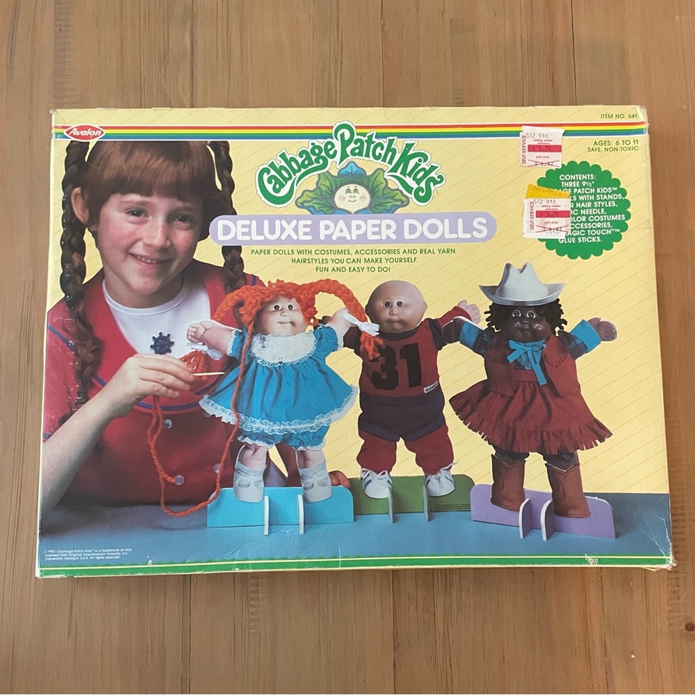 Cabbage Patch Kids Deluxe Paper Dolls Set Vintage 1983 Unopened